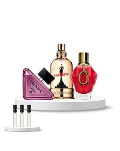 Discovery Set Women (Prada Paradoxe Sweet Chemistry, Jean Paul Gaultier La Favorite, Rabanne Million Red for Her)