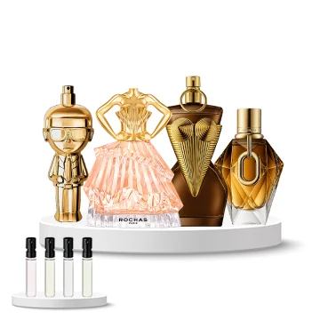 Discovery Set Women (Karl Lagerfeld Absolu, Rochas Audace, Rabanne Million Gold, Jean Paul Gaultier Gaultier Divine Elixir)