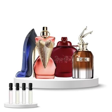 Discovery Set Women (Coach Cherry Parfum, Jean Paul Gaultier Gaultier Divine Couture, Carolina Herrara Good Girl, Jean Paul Gaultier Scandal Elixir)