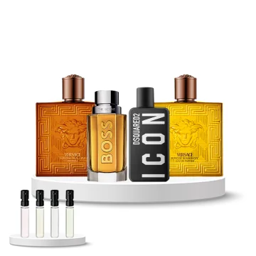 Discovery Set Men (Hugo Boss Boss The Scent EDT, Versace Eros Energy, DSQUARED2 Icon, Versace Eros Najim)