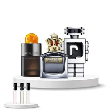 Discovery Set Men (Rabanne Phantom, Jean Paul Gaultier Scandal pour Homme, Molton Brown Sunlit Clementine & Vetiver)