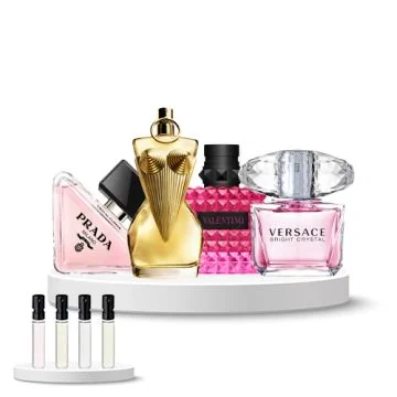 Discovery Set Women (Jean Paul Gaultier Divine, Valentino Donna Born in Roma Extradose, Prada Paradoxe Virtual Flower, Versace Bright Crystal)
