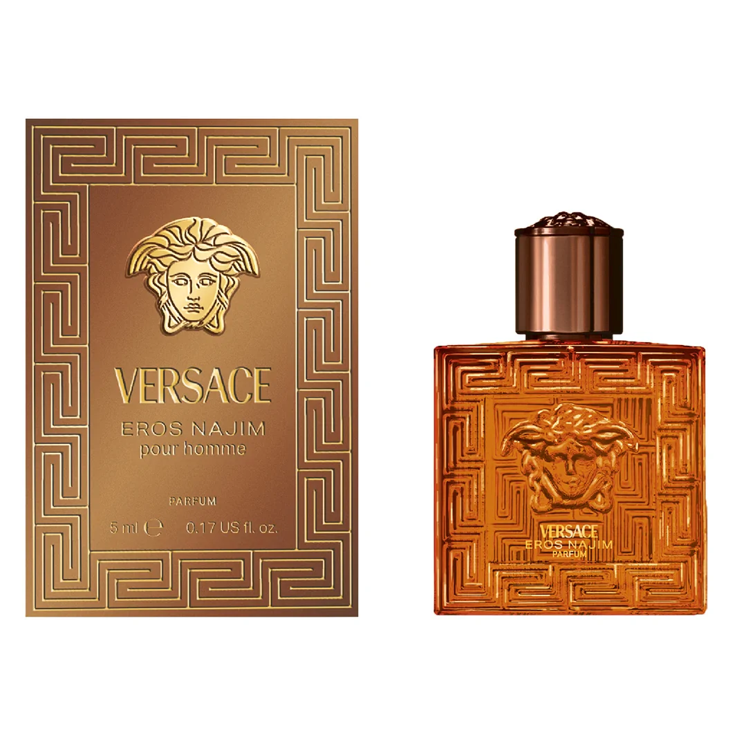 Versace Eros Najim 5 ml Parfum Miniatuur  - Cadeau Zilver