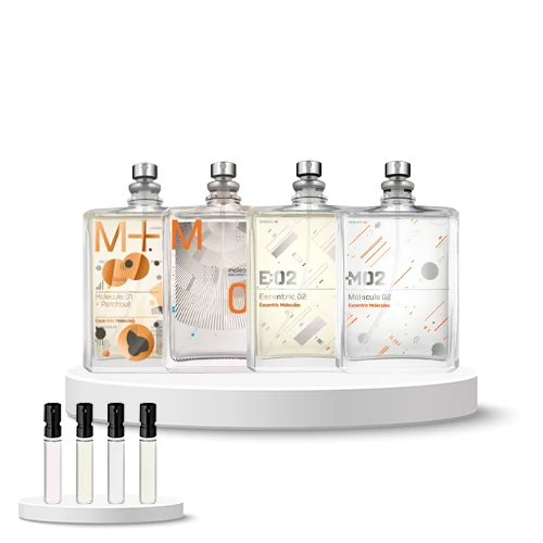 Discovery Set All-gender (Molecule 01 + Patchouli, Molecule 05, Escentric 02, Molecule 02)