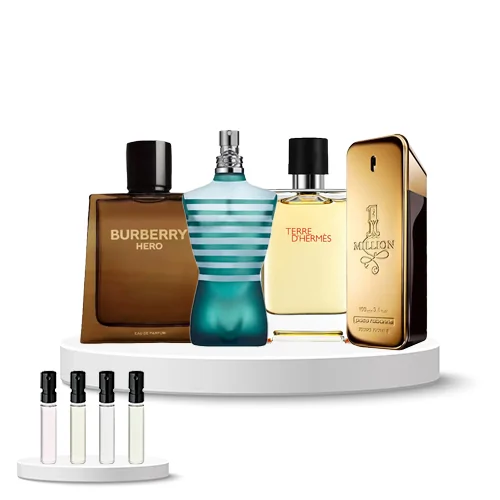 Discovery Set Men (Rabanne 1 Million, Burberry Hero edP, Terre d'Hermes, Jean Paul Gaultier Le Male)